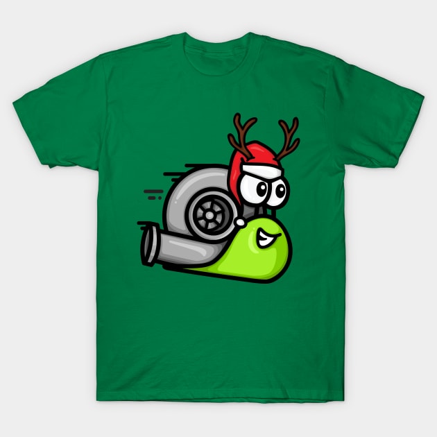 Turbo Snail - Dasher (winter) T-Shirt by hoddynoddy